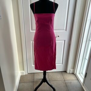 Pretty Pink Spaghetti Strap Dress